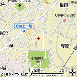 愛知県新城市市場台2丁目4-5周辺の地図