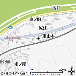 京都府八幡市橋本東山本19-21周辺の地図