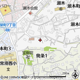 愛知県常滑市瀬木町1丁目125周辺の地図