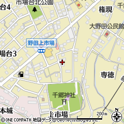 愛知県新城市市場台2丁目4-19周辺の地図
