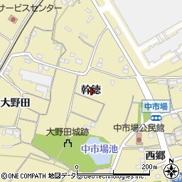 愛知県新城市野田幹徳周辺の地図