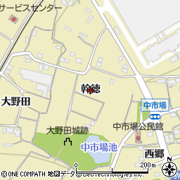 愛知県新城市野田（幹徳）周辺の地図