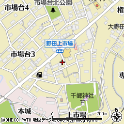 愛知県新城市市場台2丁目8-5周辺の地図