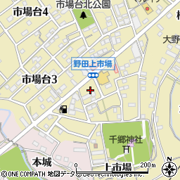 愛知県新城市市場台2丁目8周辺の地図