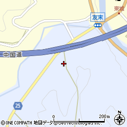 広島県庄原市東城町久代62周辺の地図