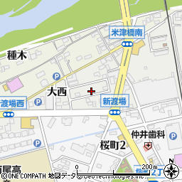 愛知県西尾市新渡場町大西39周辺の地図