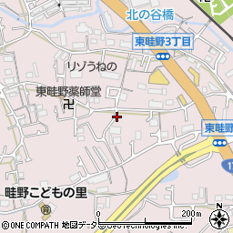 兵庫県川西市東畦野3丁目周辺の地図