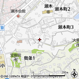 愛知県常滑市瀬木町1丁目147周辺の地図