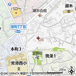 愛知県常滑市瀬木町1丁目94周辺の地図