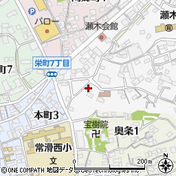 愛知県常滑市瀬木町1丁目78周辺の地図