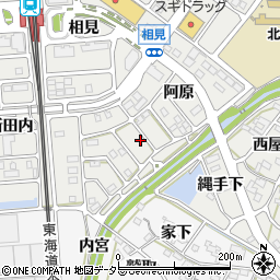愛知県額田郡幸田町相見阿原65周辺の地図
