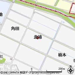 愛知県幸田町（額田郡）菱池（北浦）周辺の地図