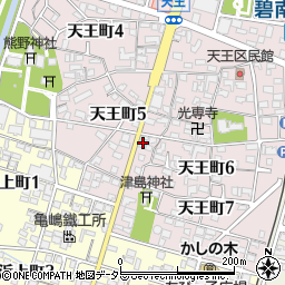 天市商店周辺の地図