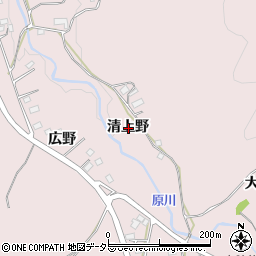 愛知県新城市庭野清上野周辺の地図