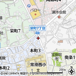 愛知県常滑市本町3丁目47周辺の地図