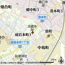 成岩本町周辺の地図