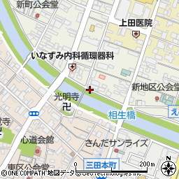 兵庫県三田市中町4周辺の地図