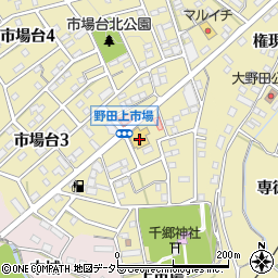 愛知県新城市市場台2丁目5-13周辺の地図