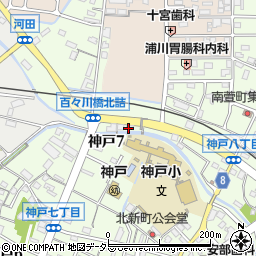 三重県鈴鹿市神戸7丁目2周辺の地図