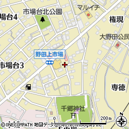 愛知県新城市市場台2丁目5-7周辺の地図