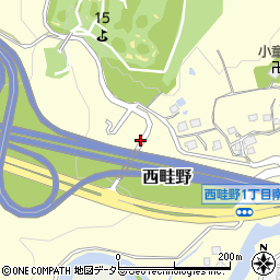 兵庫県川西市西畦野西浦周辺の地図