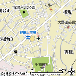 愛知県新城市市場台2丁目5-5周辺の地図