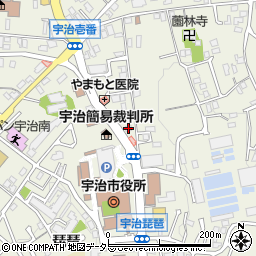 全京都建築労働組合宇治支部周辺の地図