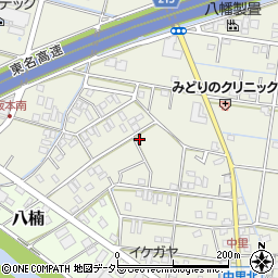 静岡県焼津市中里40-2周辺の地図
