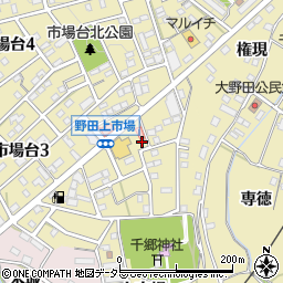 愛知県新城市市場台2丁目5-3周辺の地図