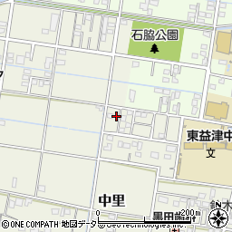 静岡県焼津市中里188周辺の地図