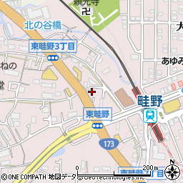 兵庫県川西市東畦野2丁目169周辺の地図