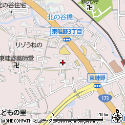 兵庫県川西市東畦野3丁目13周辺の地図