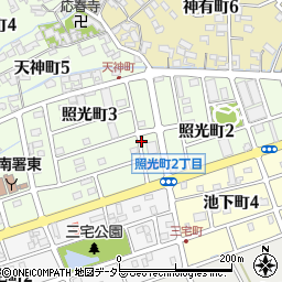 愛知県碧南市照光町周辺の地図