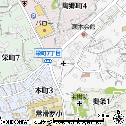 愛知県常滑市瀬木町1丁目6周辺の地図
