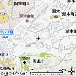 愛知県常滑市瀬木町1丁目114周辺の地図