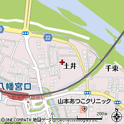 京都府八幡市八幡土井4-22周辺の地図