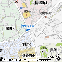 愛知県常滑市瀬木町1丁目1周辺の地図