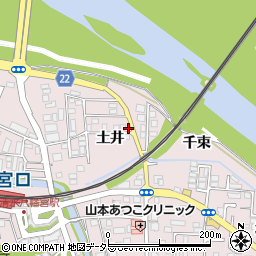 京都府八幡市八幡土井4-10周辺の地図