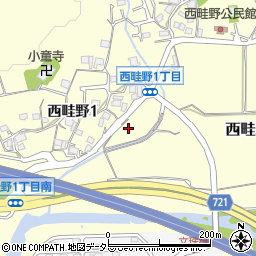 兵庫県川西市西畦野霜ノ下周辺の地図