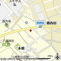 愛知県西尾市小島町二ケ崎周辺の地図