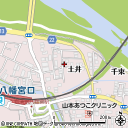 京都府八幡市八幡土井4-16周辺の地図