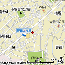 愛知県新城市市場台2丁目5-1周辺の地図