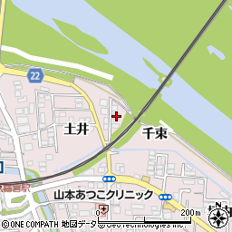 京都府八幡市八幡土井112周辺の地図