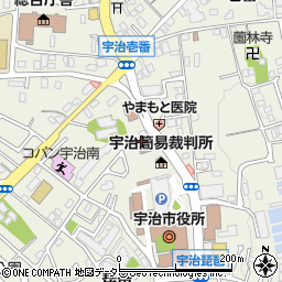 京都地方法務局・宇治支局　みんなの人権１１０番周辺の地図