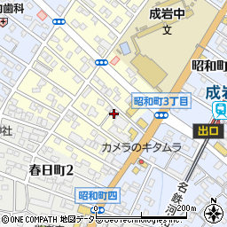 半田成岩郵便局周辺の地図