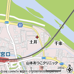 京都府八幡市八幡土井4-55周辺の地図