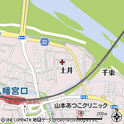 京都府八幡市八幡土井4-6周辺の地図