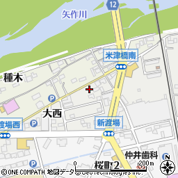 愛知県西尾市新渡場町大西38周辺の地図