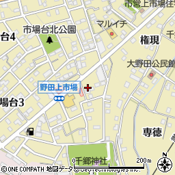 愛知県新城市市場台2丁目2-14周辺の地図