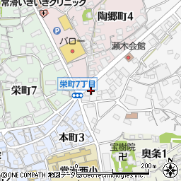 愛知県常滑市瀬木町1丁目3周辺の地図